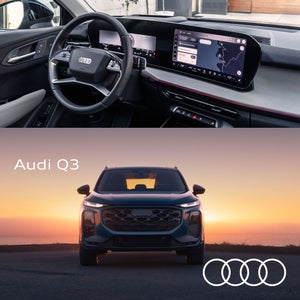 Audi Q3 interior and front end image.